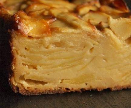 Gateau invisible aux pommes sans gluten ni lactose