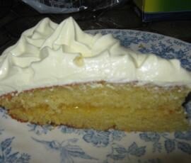 Gâteau léger à l'orange fourré de confiture aux agrumes,chantilly à l'orange curd