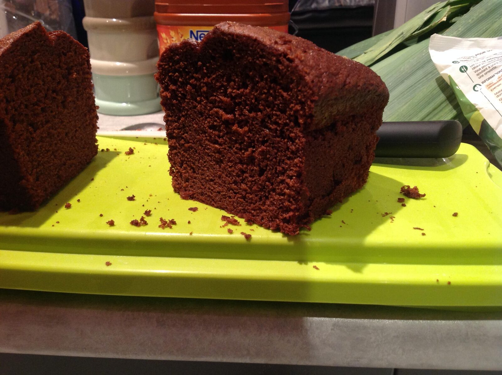 Gâteau léger chocolat courgettes ( sans beurre )