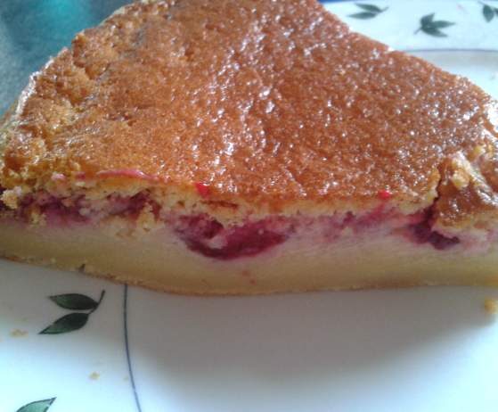 gâteau magique aux framboises