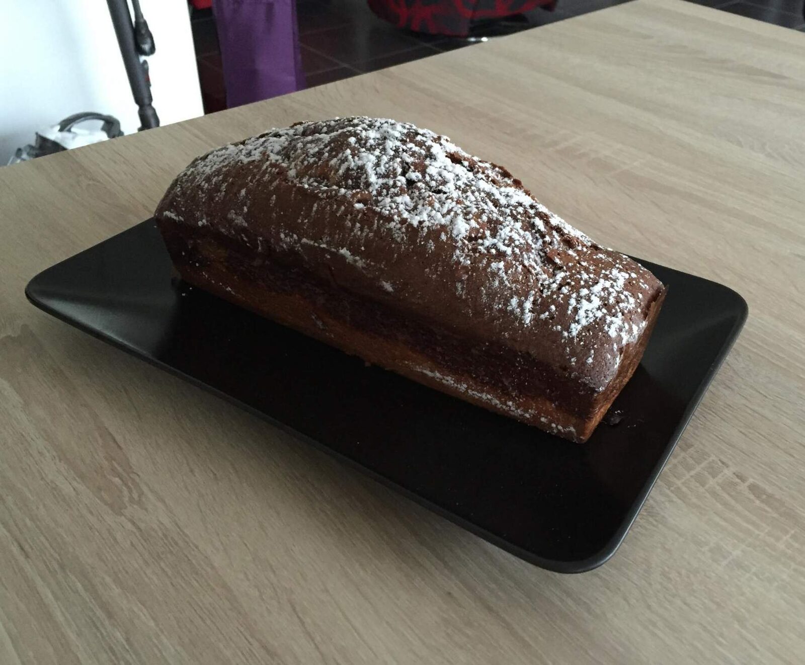 Gâteau marbré au yaourt vanille/choco-caramel