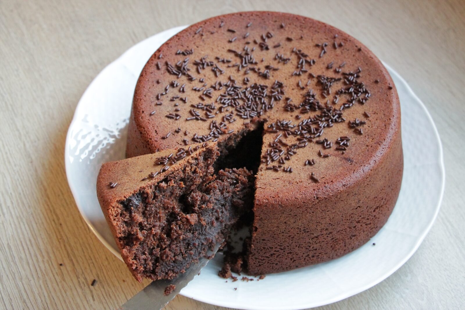 Gateau moelleux chocolat sans oeufs