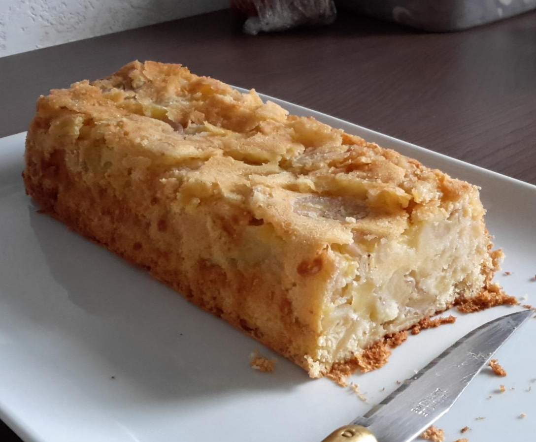 gateau moelleux et allegé aux pommes sans gluten et sans lactose