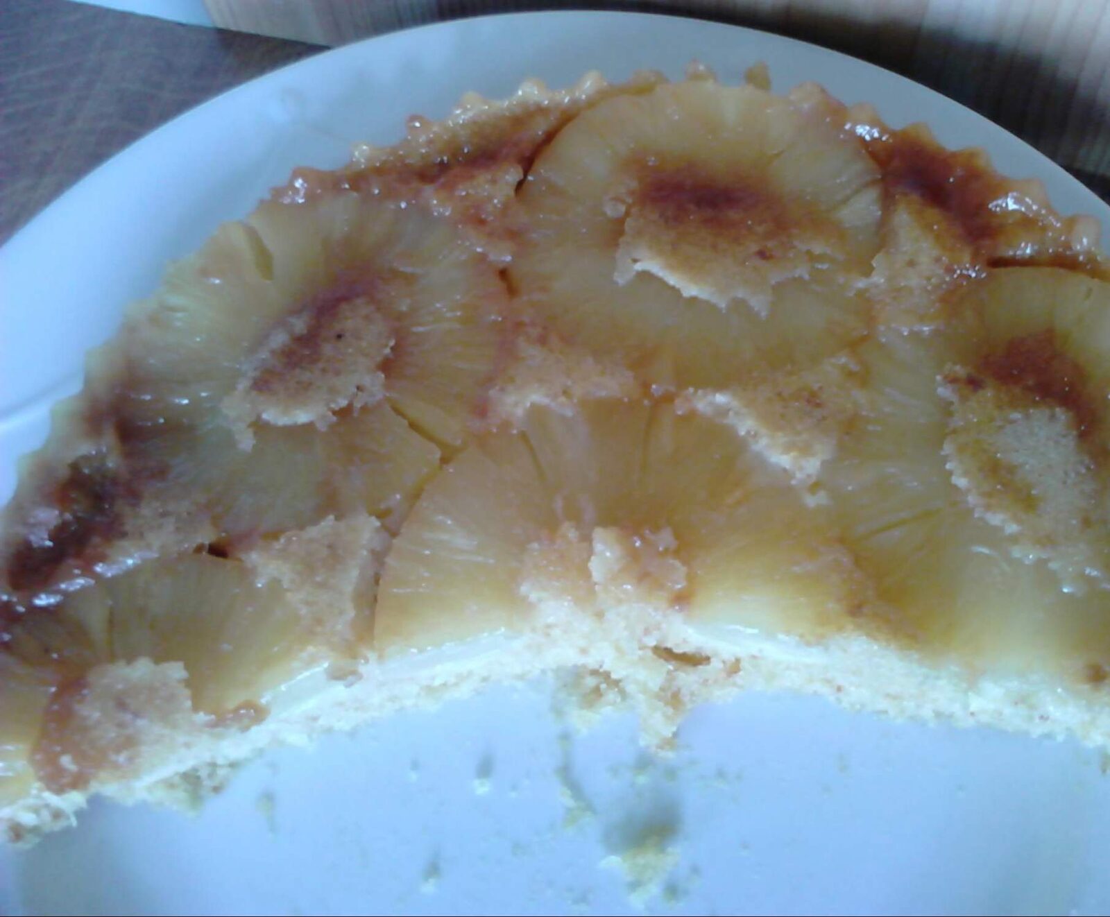 Gâteau rapide ananas caramélisé - spéculoos