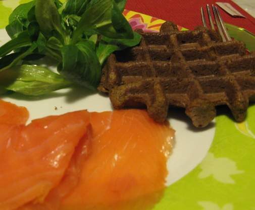 gaufre à la patate douce, recette à bas indice glycémique