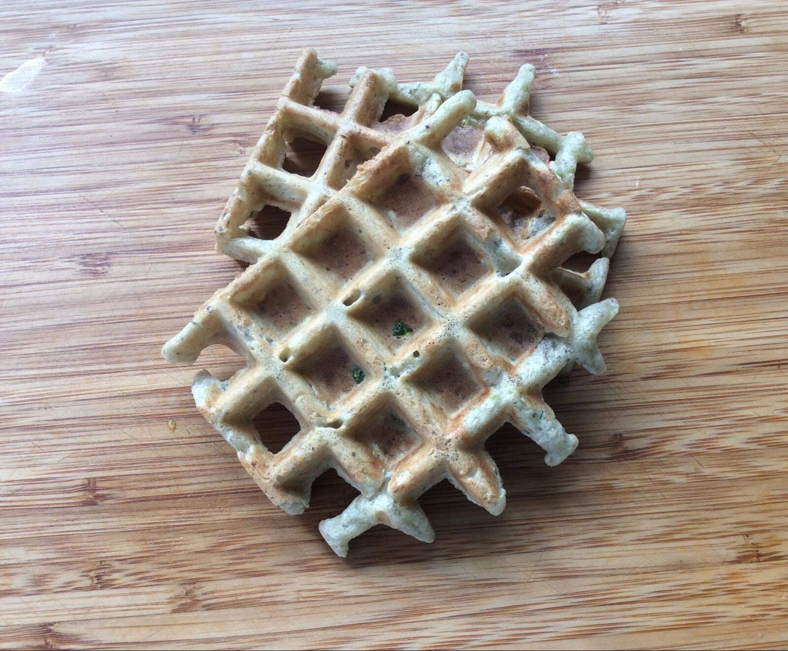 Gaufres courgettes et tapenade