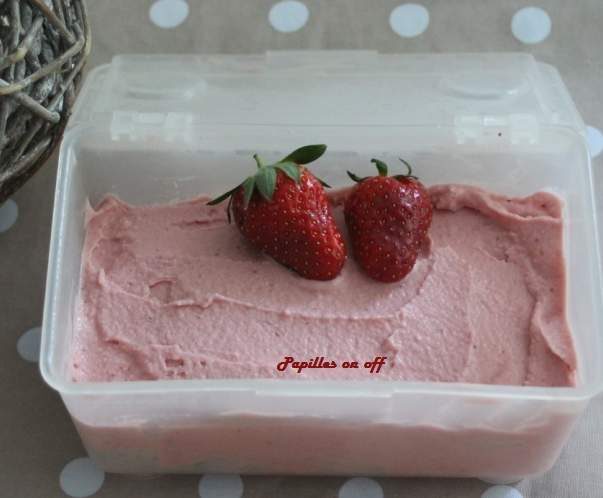 Glace à la fraise de Carpentras