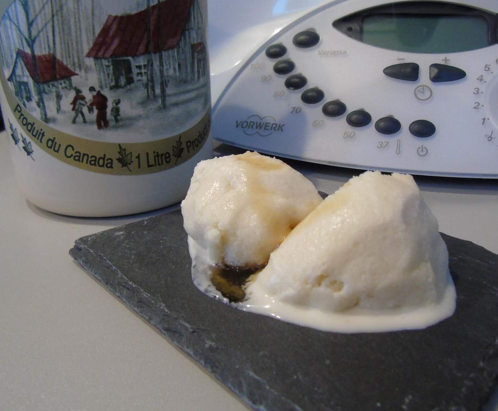 Glace au yaourt & sirop d'érable