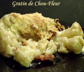Gratin de Chou-Fleur aux lardons