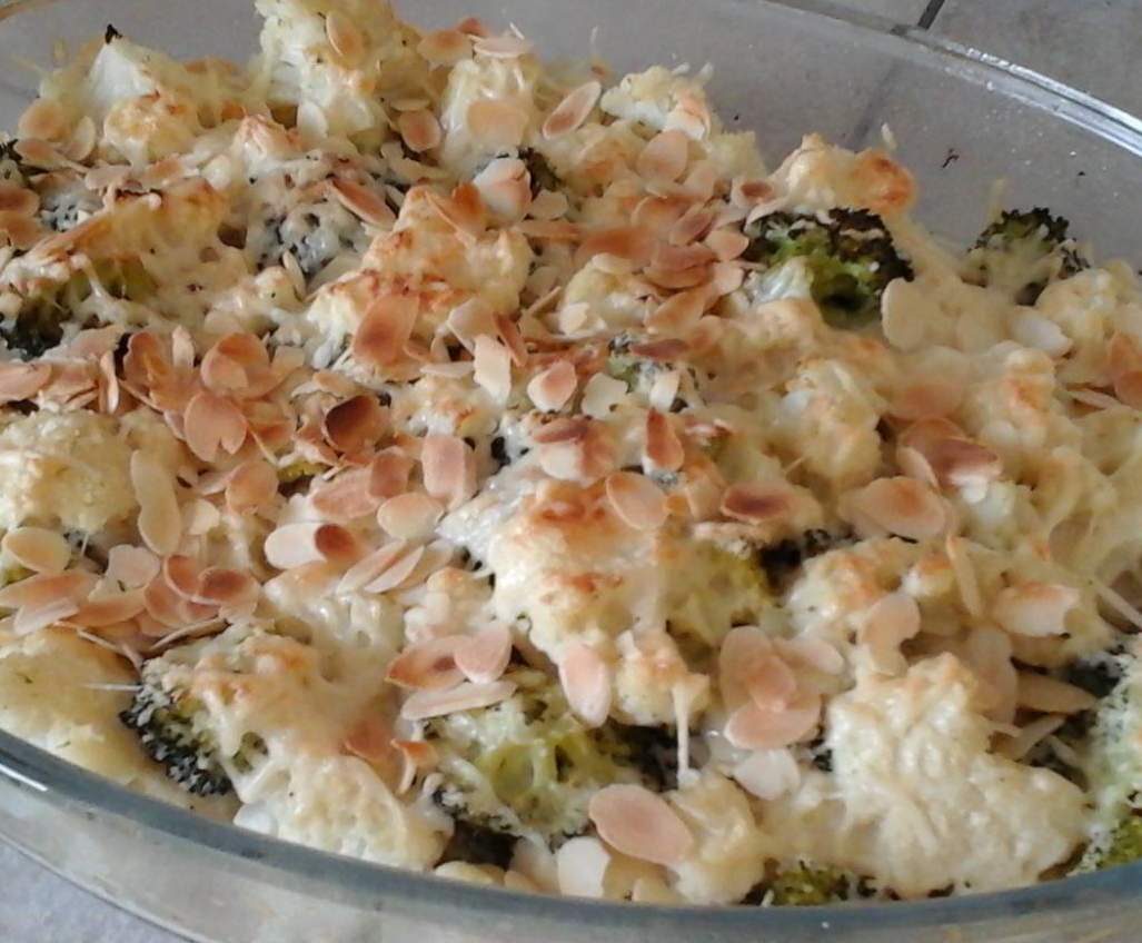 Gratin de chou-fleur et brocoli