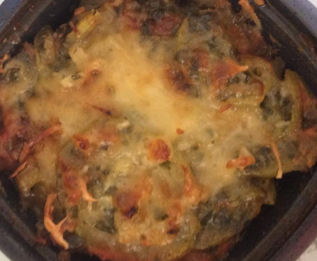 GRATIN DE COURGETTES AU SAUMON FUMÉ