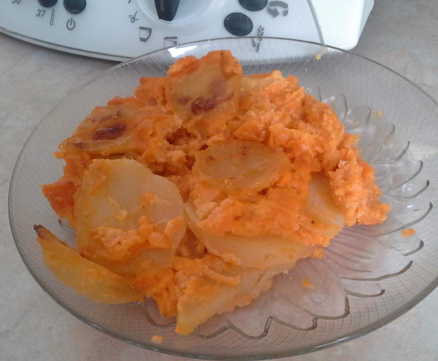 Gratin de patates douces et pommes de terre