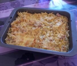 Gratin de pâtes au thon