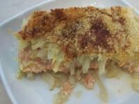 Gratin de Saumon/Écrevisses au Fenouil