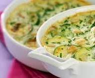 Gratin pomme de terre, courgettes