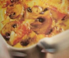 Gratin potimarron champignons