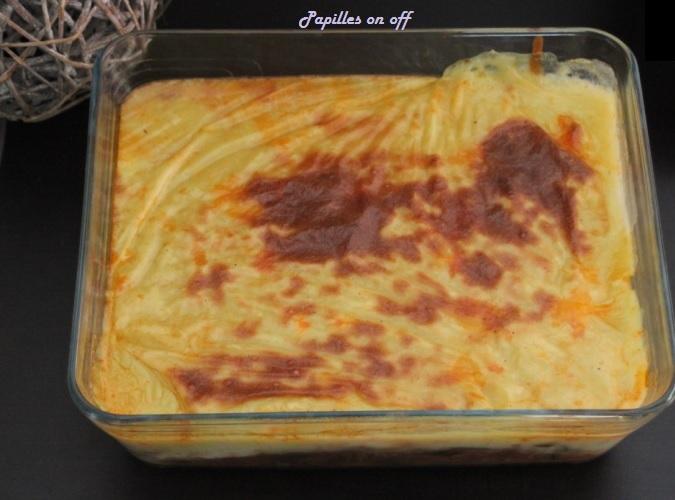 Hachis parmentier de bœuf à l’aubergine