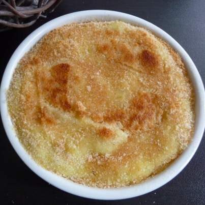 Hachis parmentier de pommes de terre, courgettes, saumon et curry