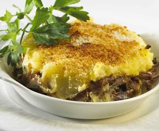 Hachis parmentier porc, boeuf et champignons