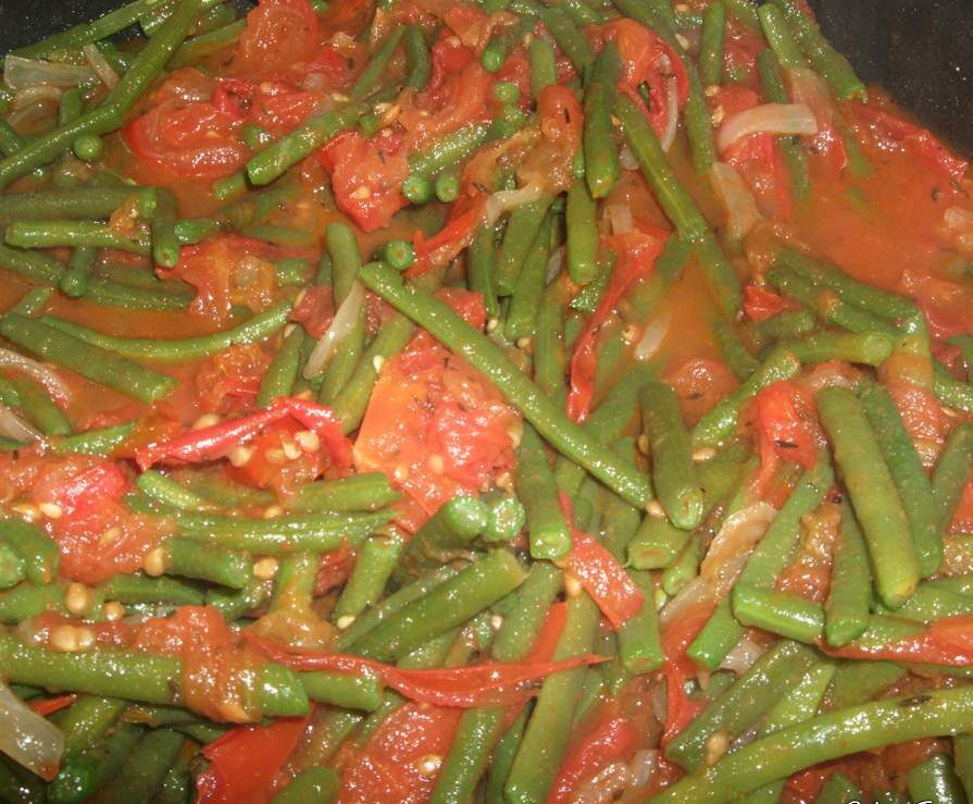 Haricots frais à l'italienne