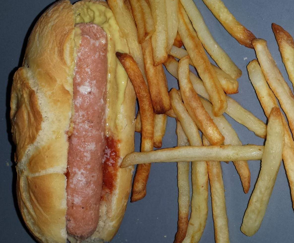 Hot dog avec Knack maison