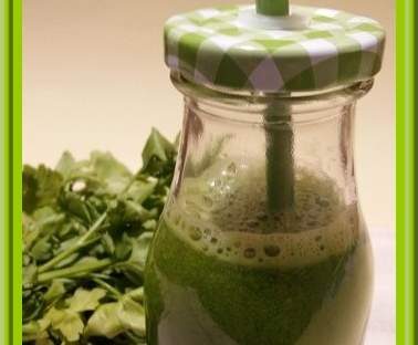 Jus de persil et concombre