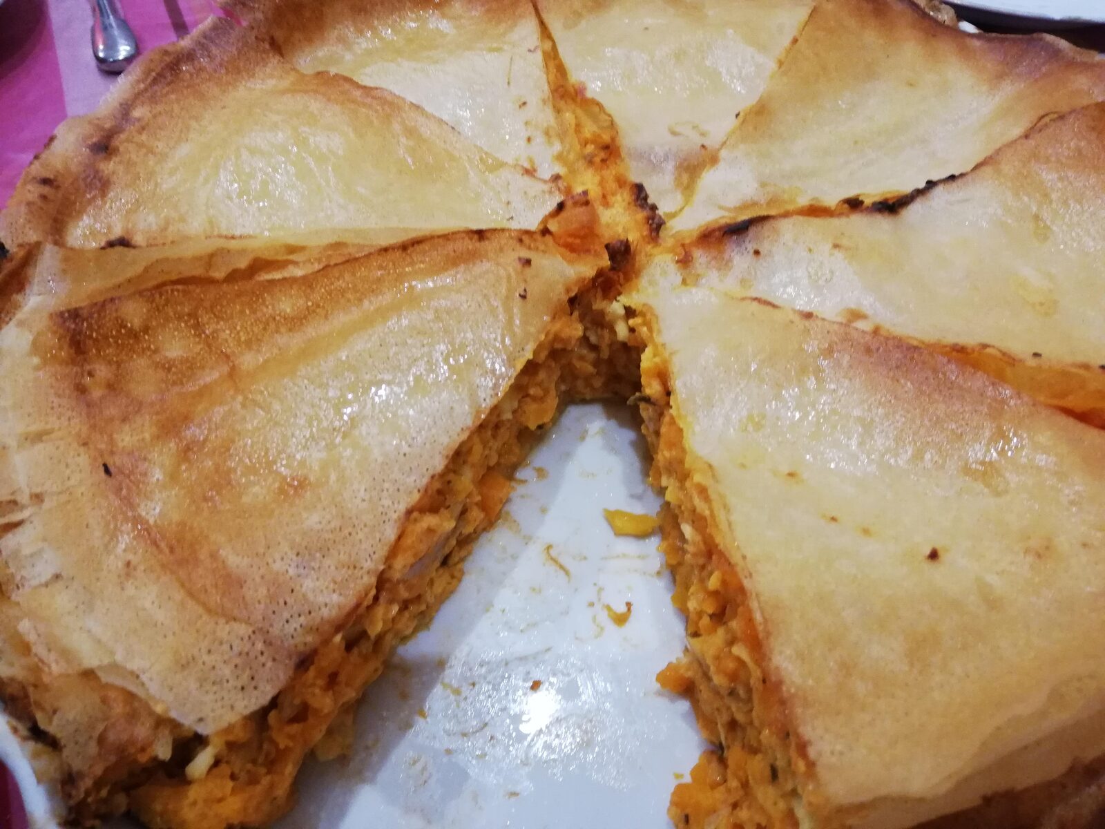 Kolokithopita tourte à la grecque, aux courges