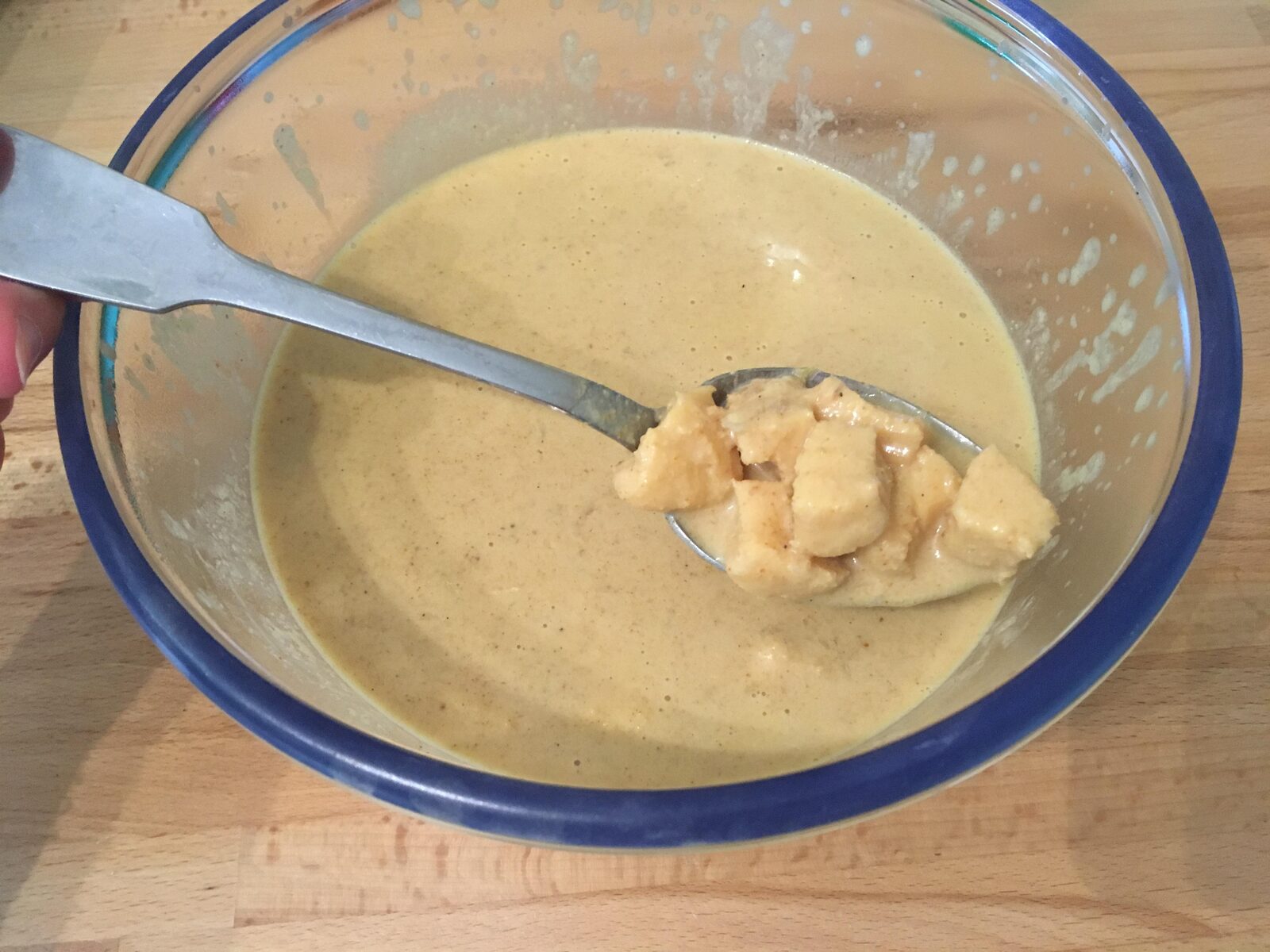 Lamelles d'encornet géant au curry