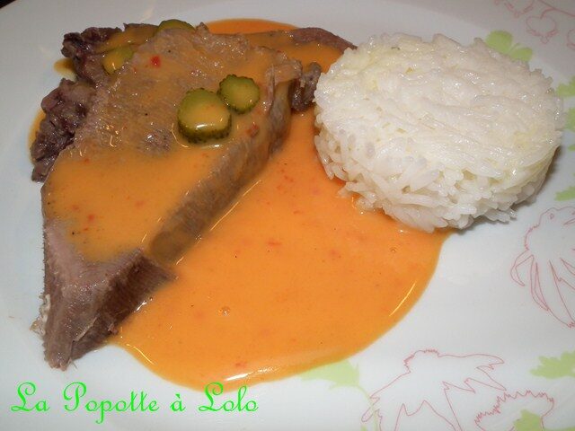 Langue de boeuf sauce piquante (recette complète)