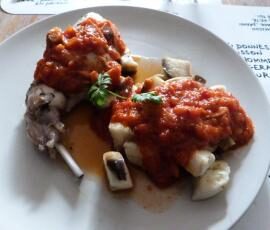 Lapin au thym et aubergines