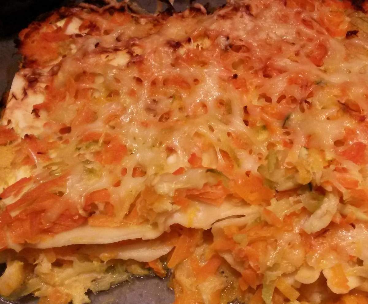 Lasagne de légumes et haddock