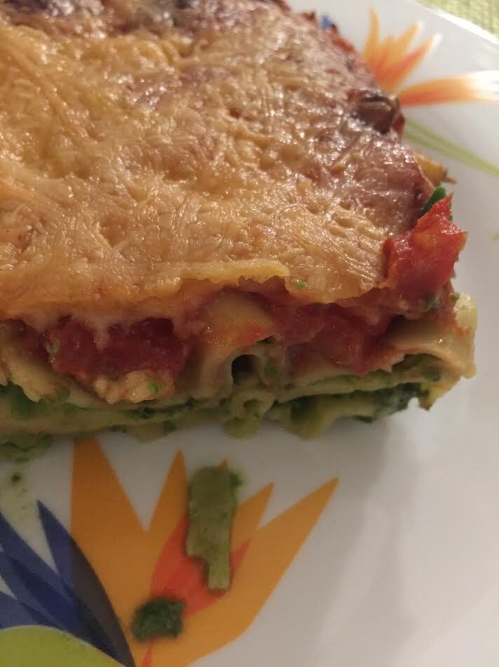 Lasagne epinard champignon riccotta