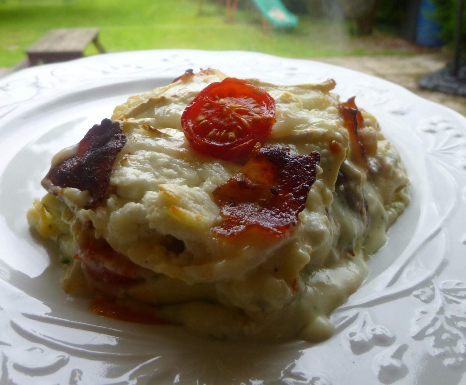 LASAGNES AU CHEVRE ET HERBES
