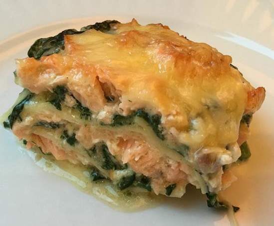 LASAGNES AUX 2 SAUMONS, ÉPINARDS FRAIS ET COMTÉ