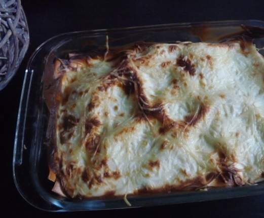 Lasagnes cèpes et boeuf, béchamel à la ricotta