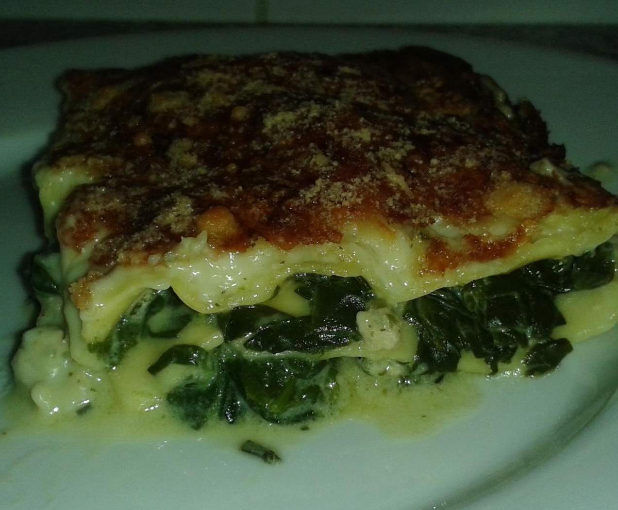 lasagnes épinards-poulet-chèvre