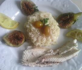 Lavaret aux figues et mirabelles en papillote