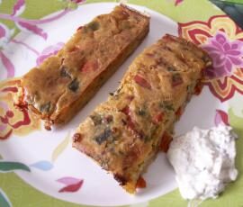 Le Moelleux aux Poivrons parfumés au Thym