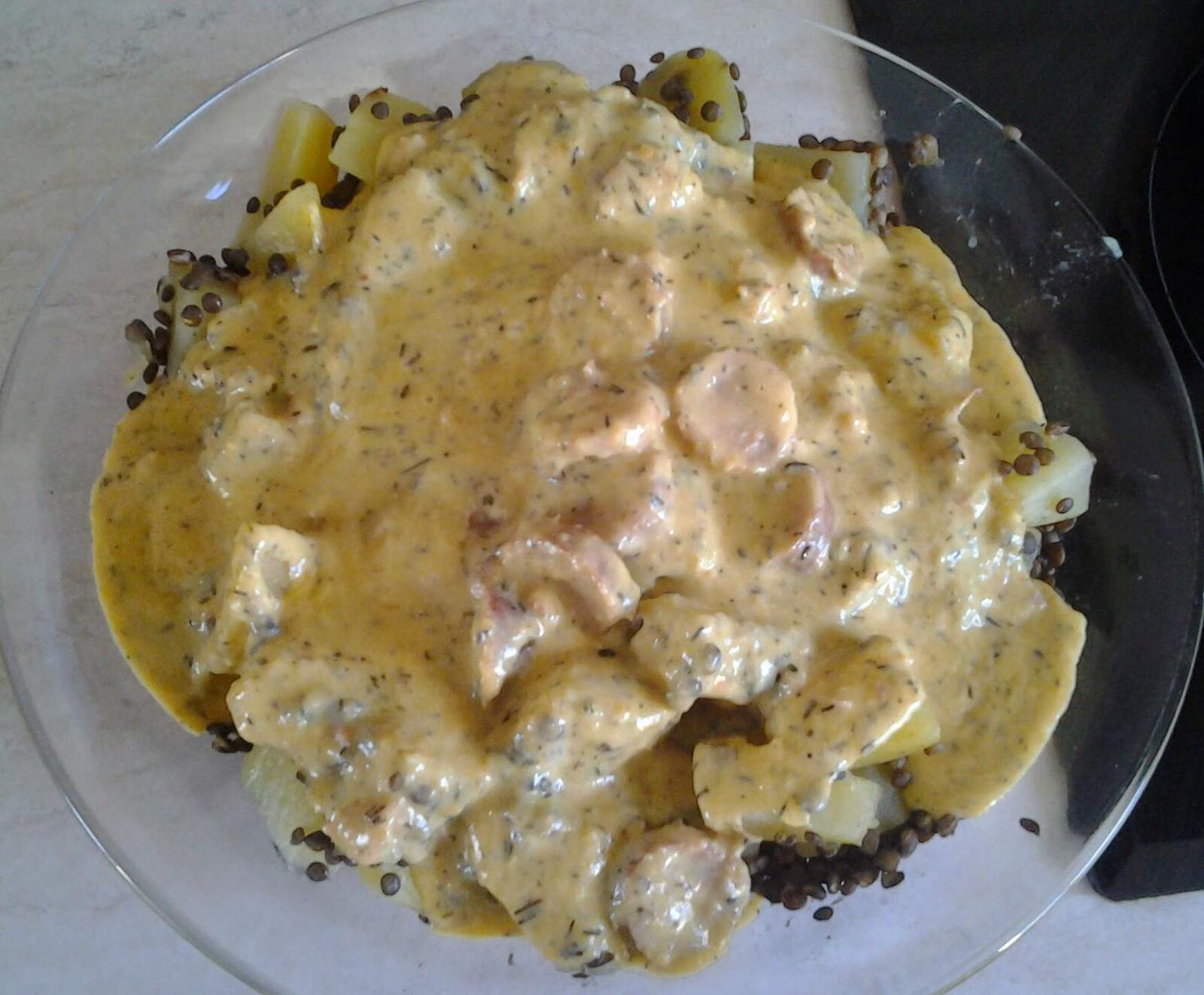 Lentille et pomme de terre