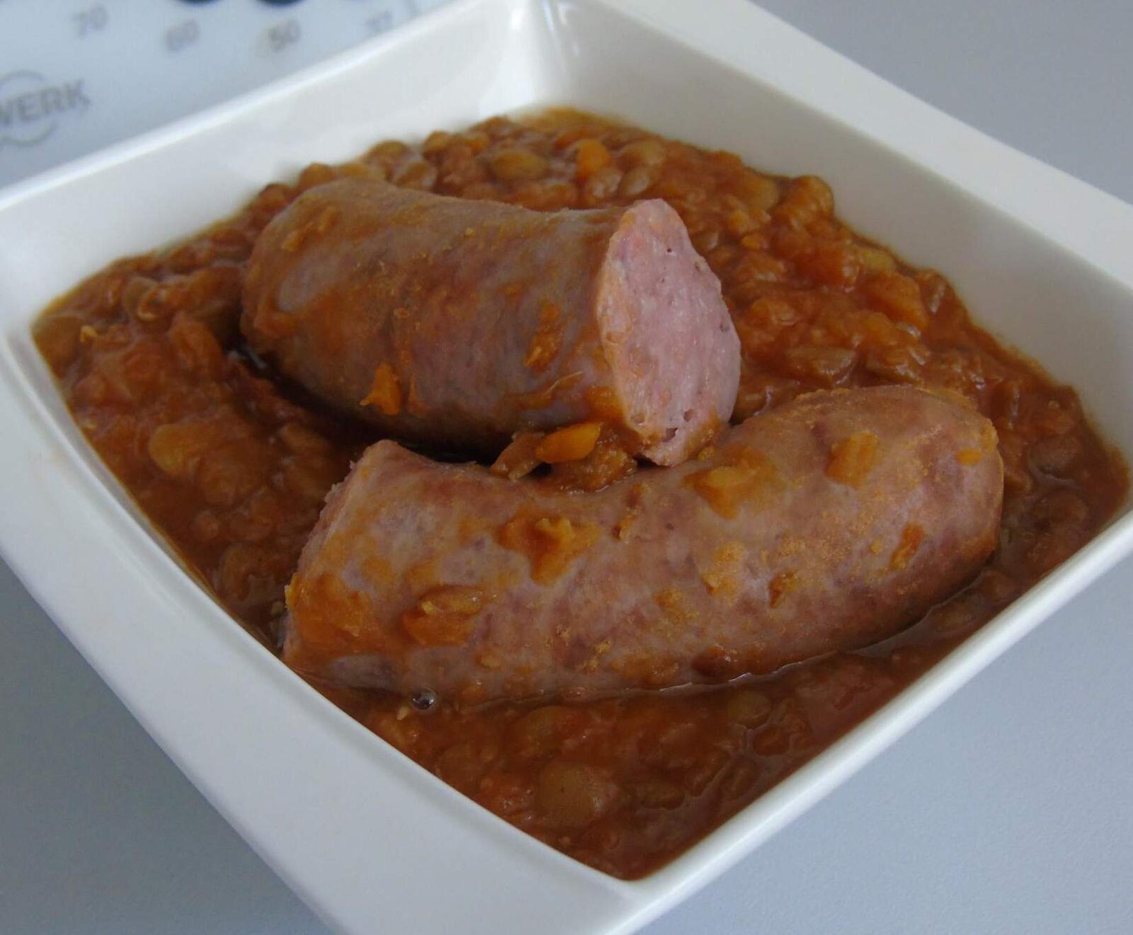 Lentilles Blondes - Saucisses de Toulouse & Chorizo