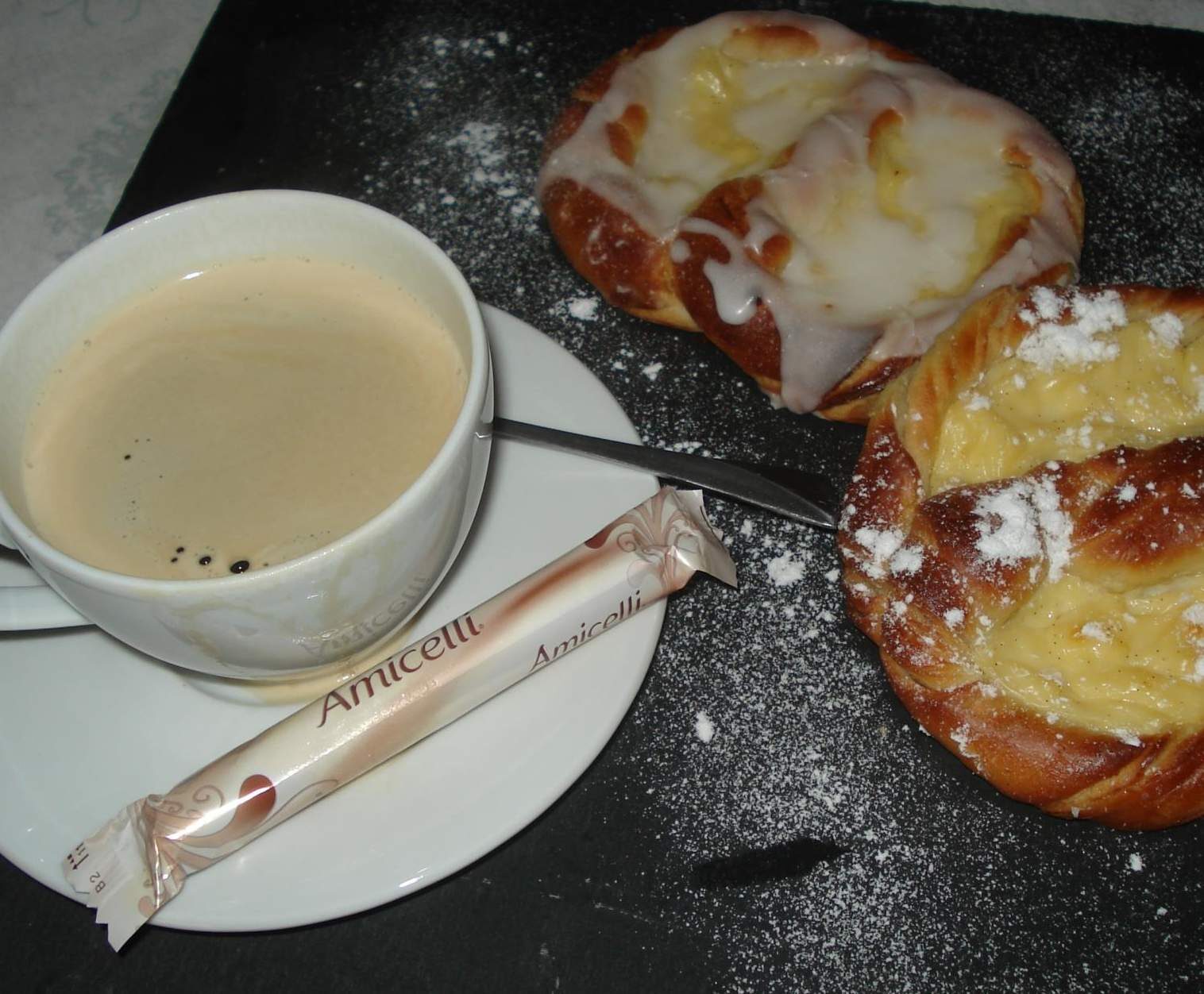 Lunettes à la crème pâtissière