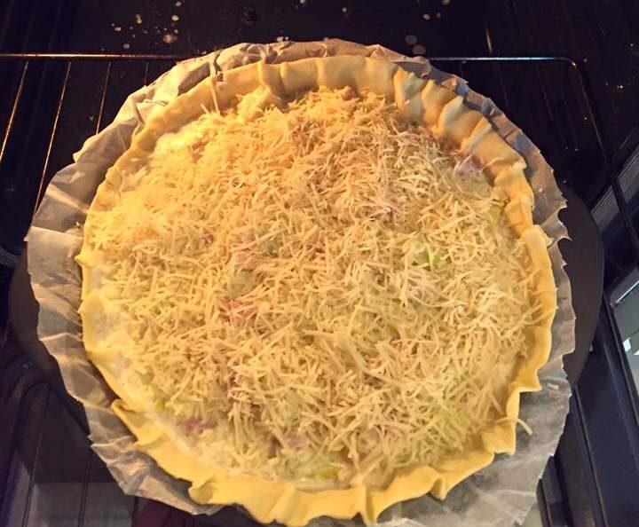 MA Tarte aux poireaux et ses lardons fumés