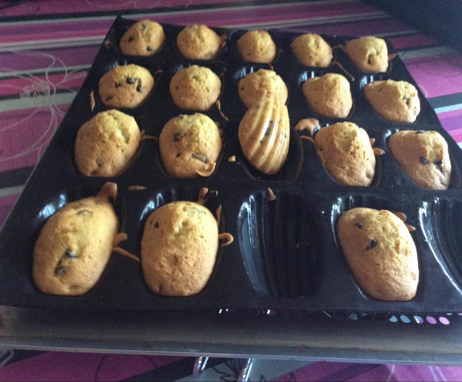 Madeleine au pépites de chocolat