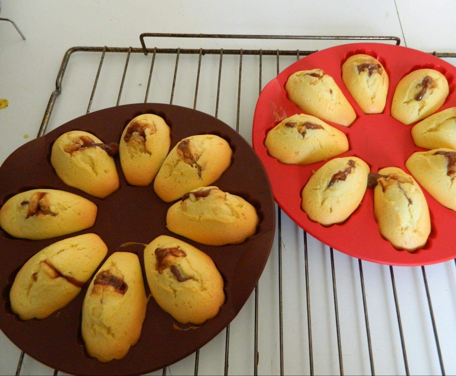 madeleines nutella/confiture