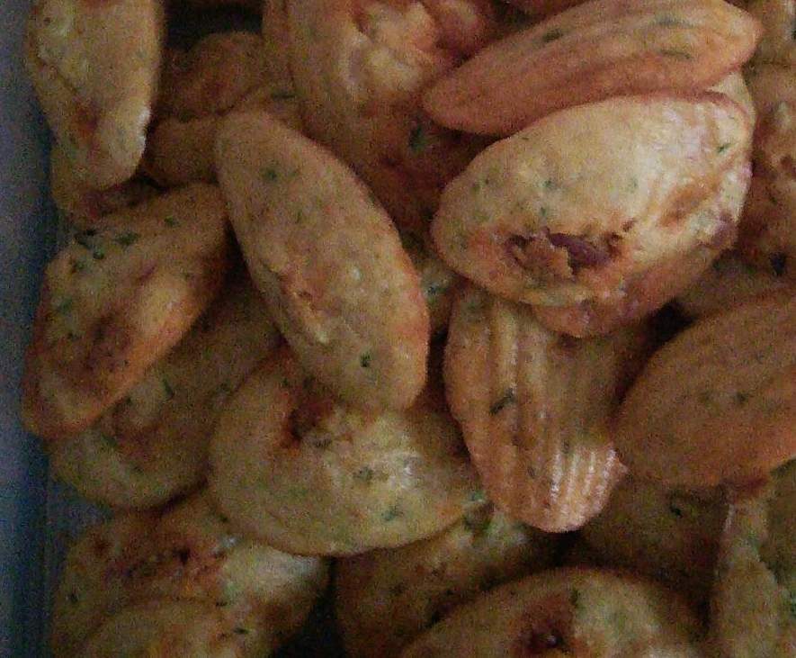 Madeleines salées courgettes chorizo