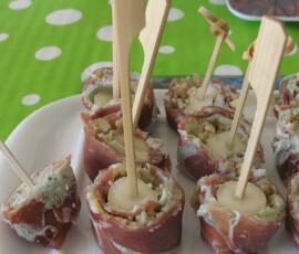 Maki au jambon sec et au fromage persillé