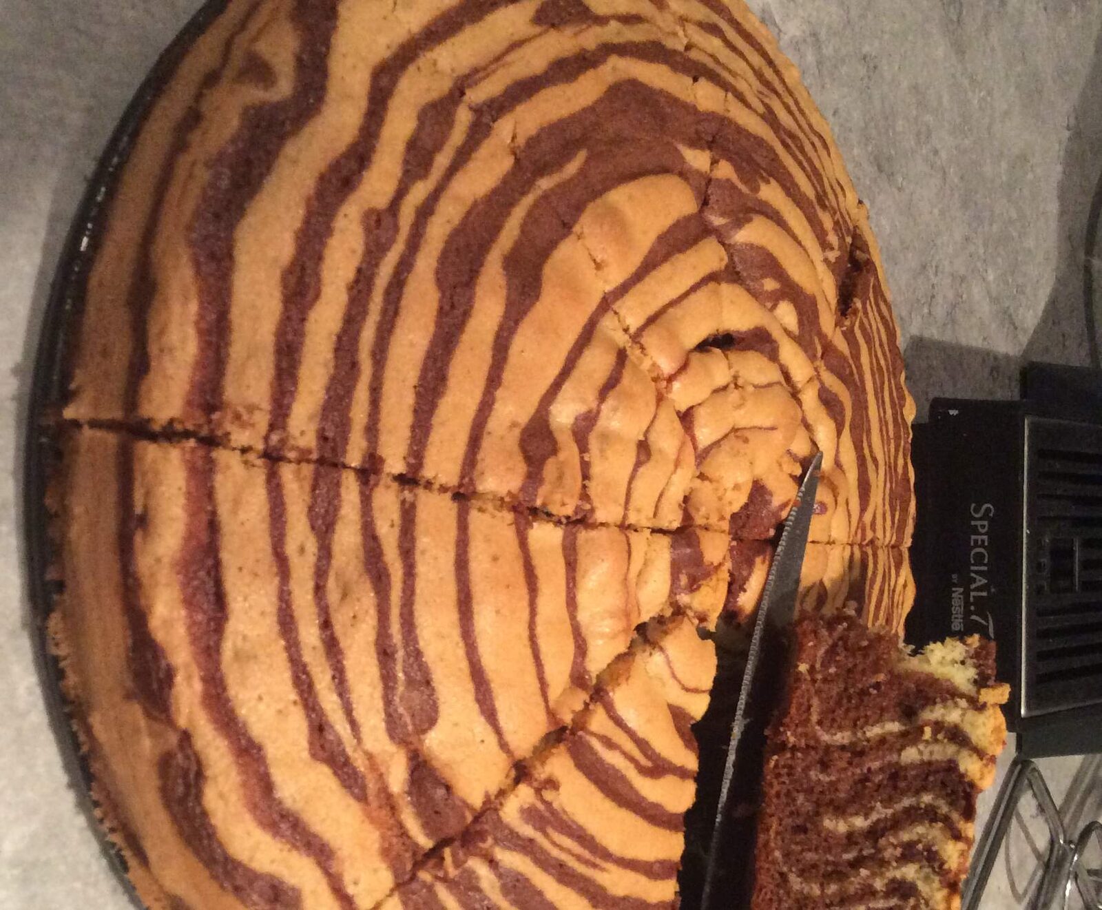 Marbre moelleux zebra nuttella