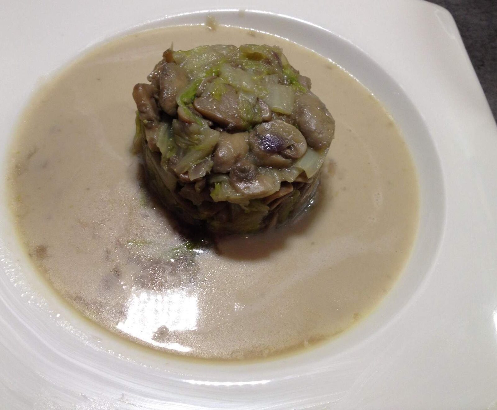 Mijoté champignon/chou chinois