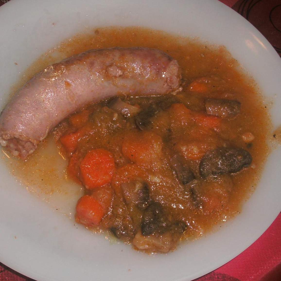 Mijotée de saucisse