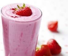 milk shake fraise